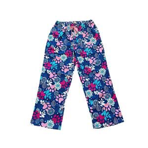 The Animal Rescue Site Purple and Multicolor Dog Print Drawstring Bottoms - L